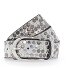  Studded riem leer variant offwhite | 100 cm