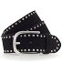  Studded riem leer variant schwarz | 110 cm