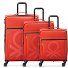 x United Colors of Benetton Colour Block 4-wiel kofferset 3 st. variant red x United Colors of Benetton Colour Block 4-wiel kofferset 3 st. variant red