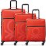  Delsey Paris x United Colors of Benetton 4 wielen Kofferset 3-delig met uitbreidingsplooi variant red