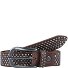  Studded riem leer variant chocolate brown | 90 cm