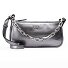  Half Moon Handtas Leer 23 cm variant gun metal-matt silver