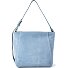  Chudy Schoudertas M Leer 36 cm variant blue denim suede