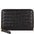 Piuma Portemonnee Leer 15 cm variant black-gold Piuma Portemonnee Leer 15 cm variant black-gold