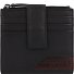  Corso DeLuxe Portemonnee RFID-bescherming Leer 10 cm variant schwarz