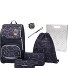  Ergoplus Schooltas set 8-delig variant black grey