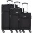  Edinburgh 4 wielen Kofferset 3-delig variant schwarz