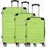  Rhodos 4 wielen Kofferset 3-delig variant sz-lime