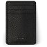 Leather Essentials creditcardhouder RFID leer 7 cm met geldclip variant all black Leather Essentials creditcardhouder RFID leer 7 cm met geldclip variant all black
