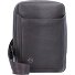  Zwarte vierkante schoudertas leer 17 cm variant dark brown