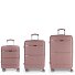 Akane 4 Roll Suitcase Set 3st. variant rosa