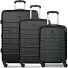  Amplar Evo 4 wielen Kofferset 3-delig met uitbreidingsplooi variant black
