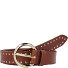  Studded riem leer variant cognac | 100 cm