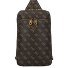  Milano schoudertas 33 cm variant brown-ochre-burgundy