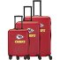  travelite x NFL 4 wielen Kofferset 3-delig met uitbreidingsplooi variant kansas city chiefs