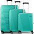  Roadrush 4 wielen Kofferset 3-delig met uitbreidingsplooi variant aqua turquoise