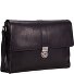  Bergamo Messenger Leer 38 cm Laptopcompartiment variant schwarz