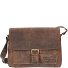  Antieke Messenger 32 cm Leder Laptopcompartiment variant natur
