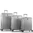  Xtrak 4 wielen Kofferset 3-delig met uitbreidingsplooi variant silver