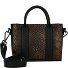 Glam Newburgh Mini handtas Leer 18.5 cm variant croco bronze - black Glam Newburgh Mini handtas Leer 18.5 cm variant croco bronze - black