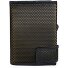 Kredietkaarthouder RFID leer 7 cm variant schwarz-gelb Kredietkaarthouder RFID leer 7 cm variant schwarz-gelb
