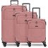Essentials 12 THREE SET 4 wielen Kofferset 3-delig met uitbreidingsplooi variant rose Essentials 12 THREE SET 4 wielen Kofferset 3-delig met uitbreidingsplooi variant rose