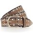  Studded riem leer variant camel | 100 cm