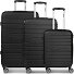  Seattle 4 wielen Kofferset 3-delig variant black