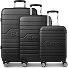  Seattle 4 wielen Kofferset 3-delig variant black
