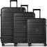  Essentials 11 4 wielen Kofferset 3-delig met uitbreidingsplooi variant black