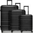  Essentials 11 4 wielen Kofferset 3-delig met uitbreidingsplooi variant black