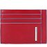 Blauwe vierkante creditcard etui RFID Leer 11,5 cm variant red Blauwe vierkante creditcard etui RFID Leer 11,5 cm variant red