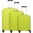  Burano 4 wielen Kofferset 3-delig met uitbreidingsplooi variant apple green