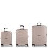 Ocean 4 wielen Kofferset 3-delig met uitbreidingsplooi variant beige Ocean 4 wielen Kofferset 3-delig met uitbreidingsplooi variant beige