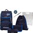  Ergoplus Schooltas set 8-delig variant black blue