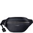  Bologna leer Fanny pack met dubbele rits, crossbody, leer, 25 cm variant navy