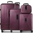  Essentials 14 4-wiel kofferset + beautycase 4 stuks met stretchvouw variant aubergine metallic