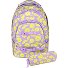  Milo Schooltas set 2-delig variant flores lila