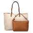 Victtoria Shopper Tas 40 cm variant natural-cognac  Victtoria Shopper Tas 40 cm variant natural-cognac