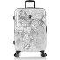 Black Camo 4 wielen Trolley M 66 cm met uitbreidingsplooi variant black-white world map Black Camo 4 wielen Trolley M 66 cm met uitbreidingsplooi variant black-white world map