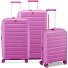  B-Flying Move 4 wielen Kofferset 3-delig met uitbreidingsplooi variant pink