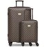  Palermo kofferset met 4 wielen, S + L variant dark brown 1