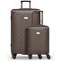  Palermo 4 wielen Kofferset 2-delig variant dark brown 1