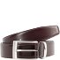  Zakelijke riem leer variant ebony | 115 cm