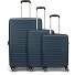  Aerojoy 4 wielen Kofferset 3-delig met uitbreidingsplooi variant dark blue