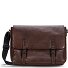  Memphis Aktetas Messenger Leer 38 cm Laptop compartiment variant dark brown