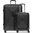  Essentials 14 4-wiel kofferset 2 stuks laptopvak met rekbare vouw variant black metallic