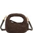 Greta Micro weave Handtas Leder 20 cm variant dark brown