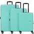  Sunset Hills 4 wielen Kofferset 3-delig variant mint green