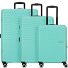  Sunset Hills 4 wielen Kofferset 3-delig variant mint green